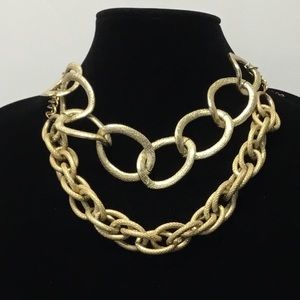 3/$20 Big round linked Gold Necklace